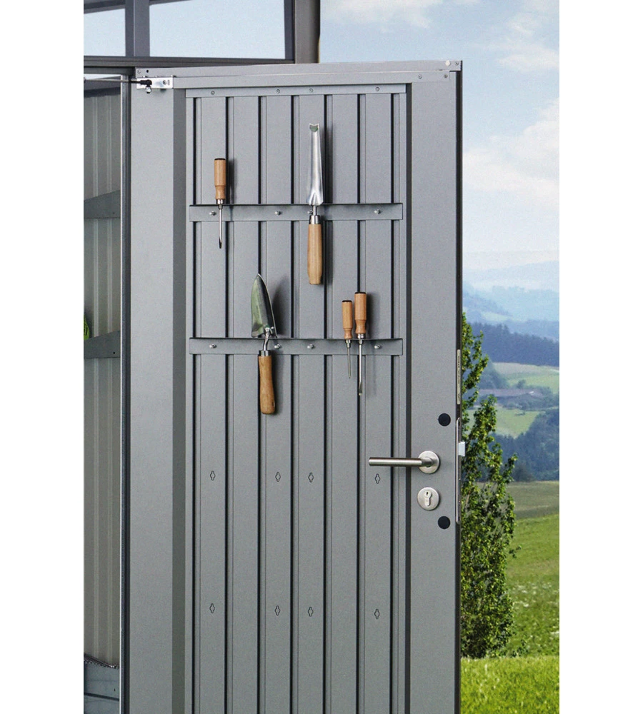 Portautensili per casetta avantgarde, highline, highboard, confezione da 2 unitÀ - grigio quarzo - biohort. 47081